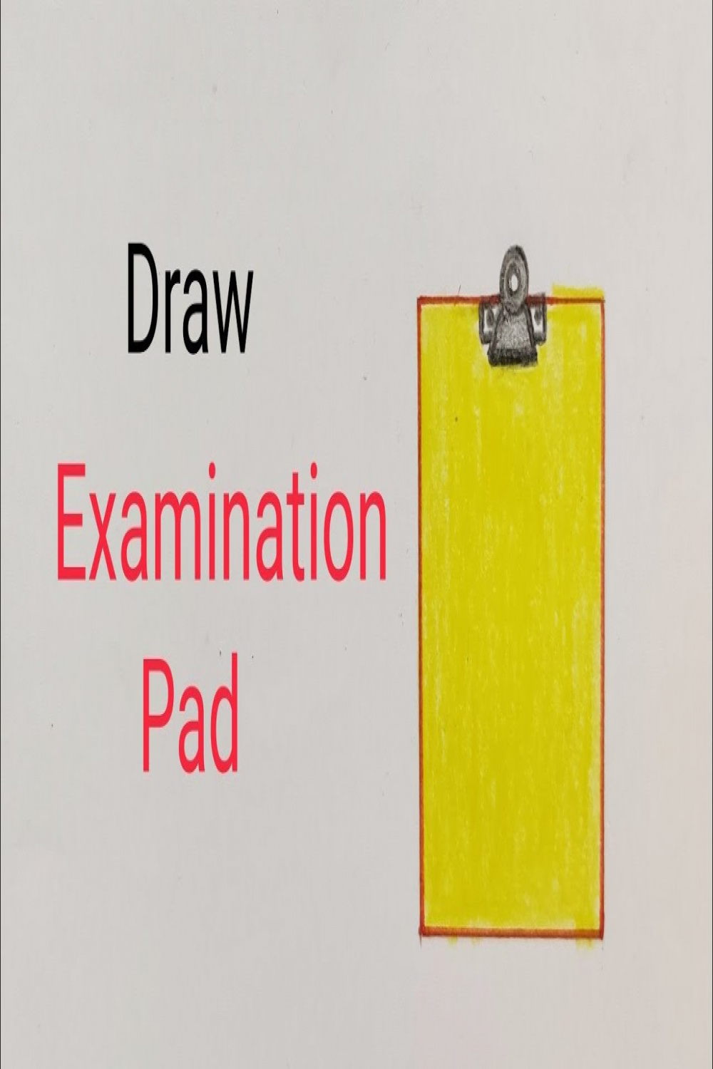 Examination pad drawing easy, draw a thing used in school, draw a thing  used by students for EVS.