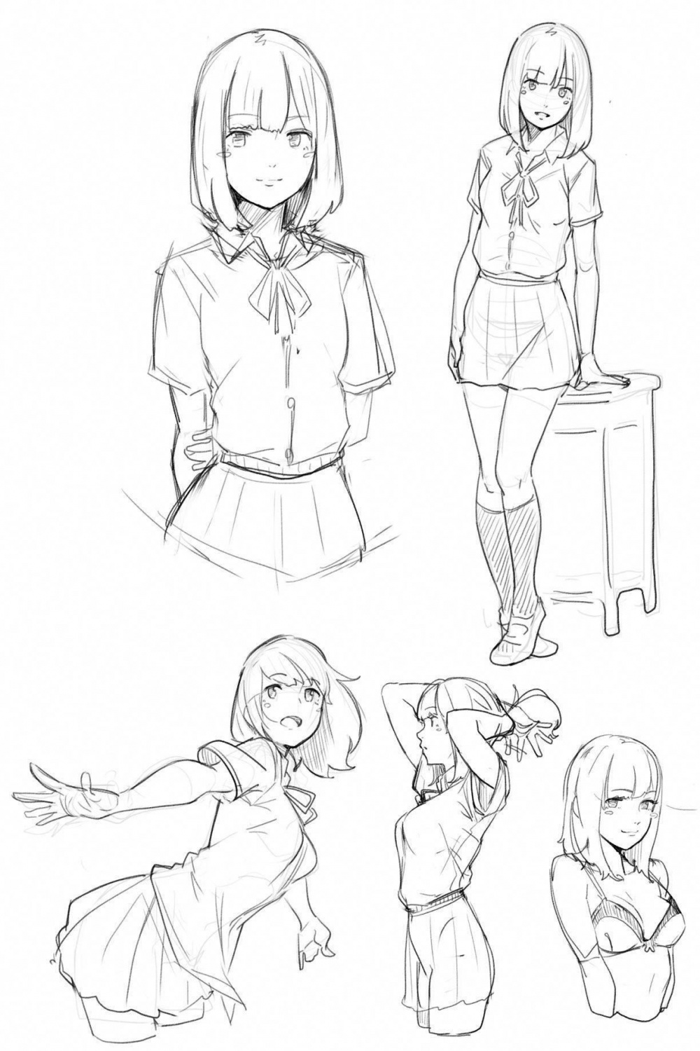 Explore collection of Anime Drawing Templates  Anime poses