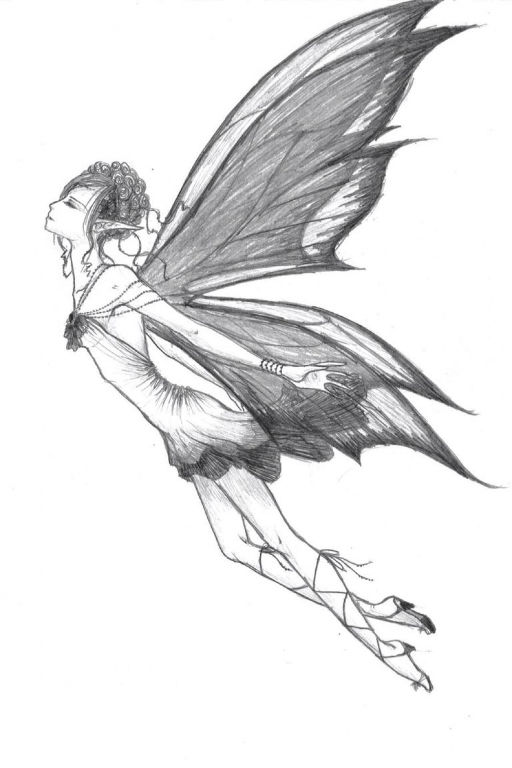 Flight  Fairy sketch, Fairy drawings, Fairy paintings