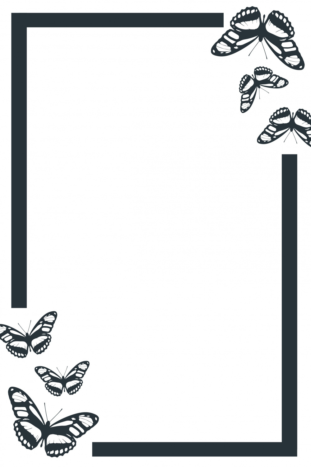 Free Butterfly Page Border - Download in Word, Google Docs