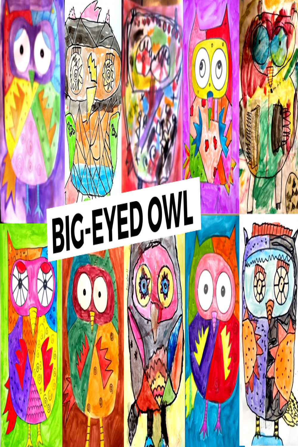 FREEBIE: How To Draw & Paint A Big-Eyed Owl