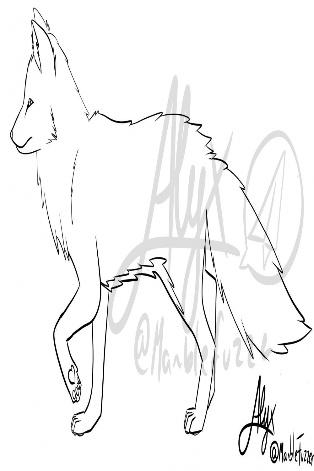 Furry Anthro Fox Base (perfect for adoptions)