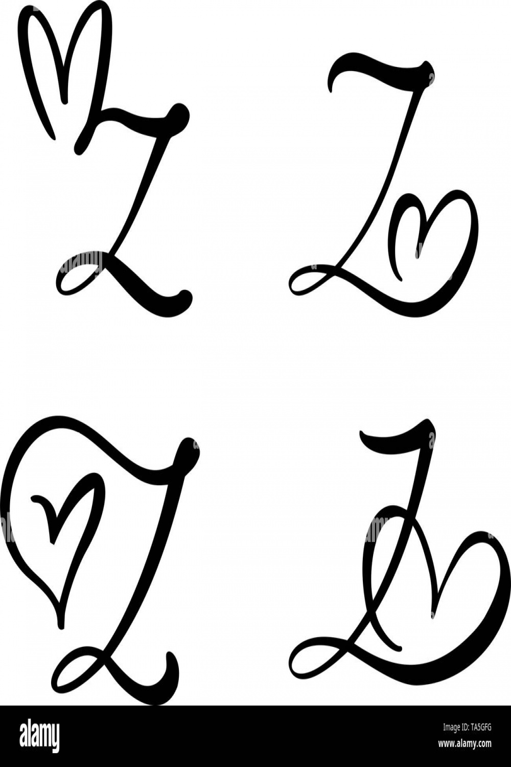 Heart monogram Black and White Stock Photos & Images - Page  - Alamy