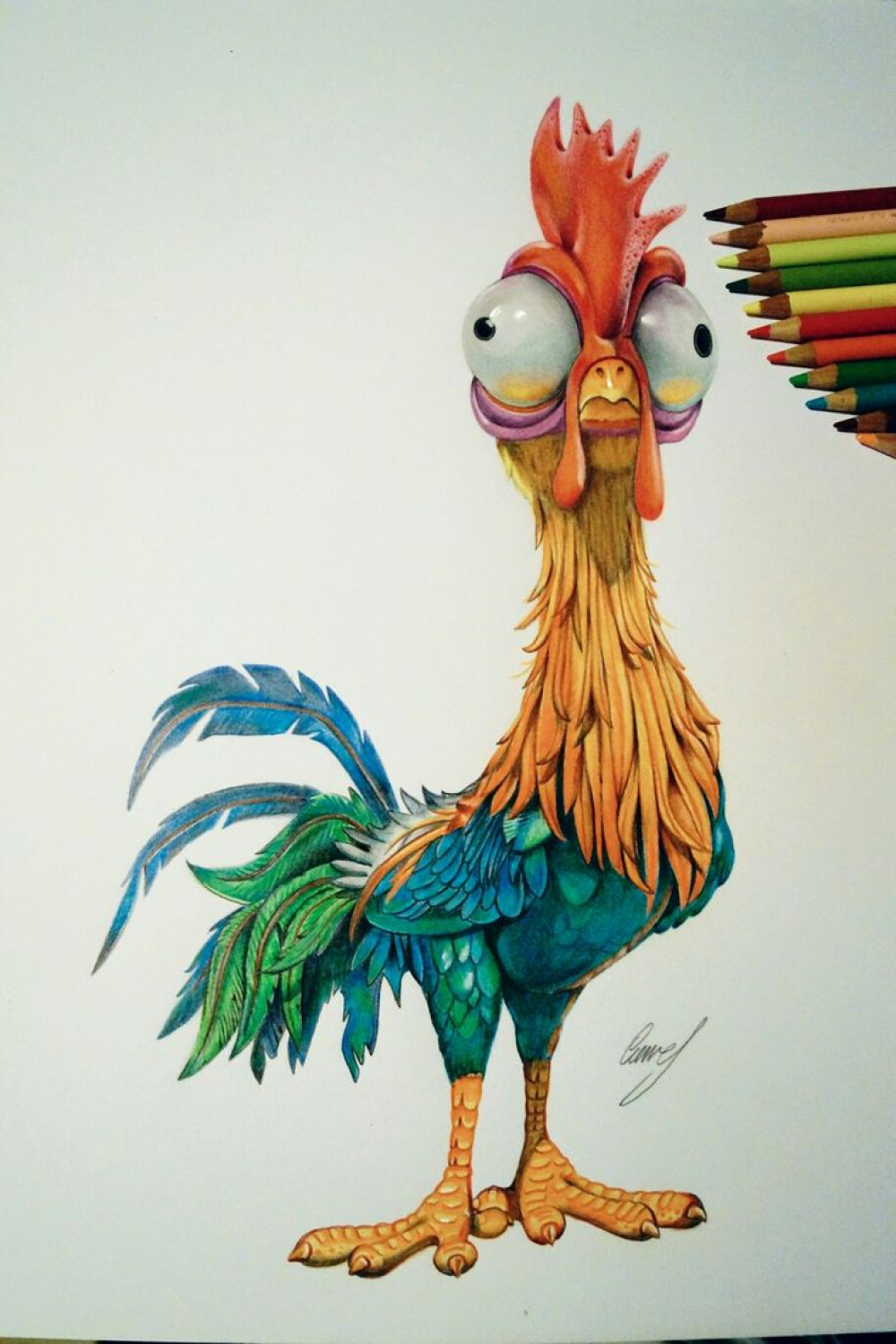 HEI HEI #heihei #vaiana #disney #art #drawing #zeichnung #chicken