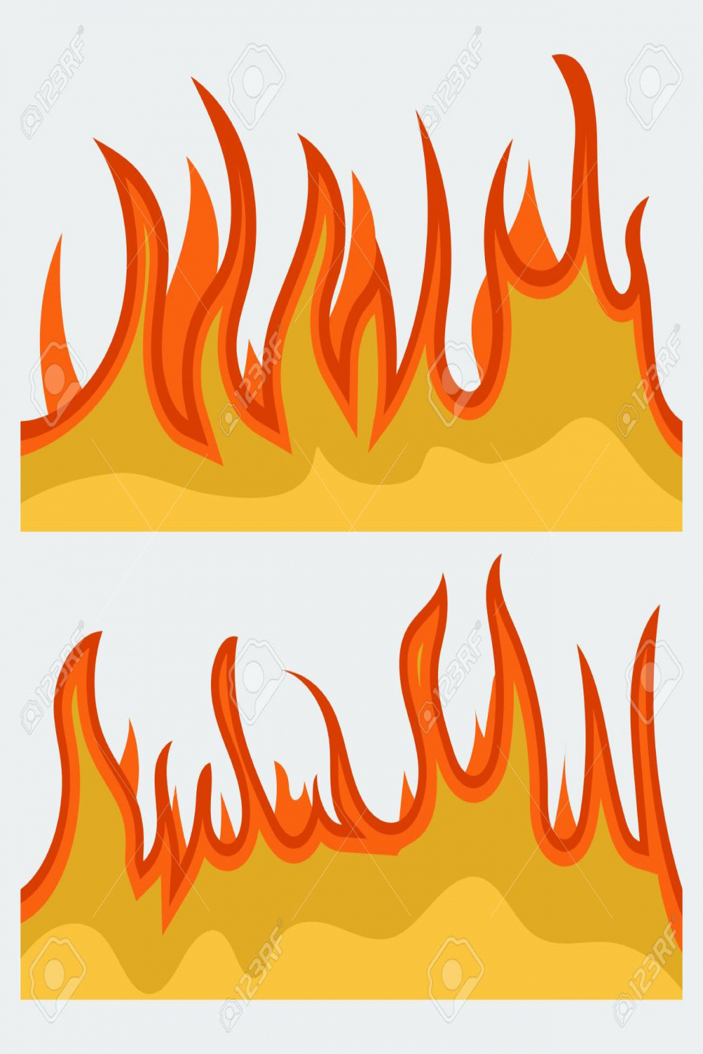 Horizontal Bonfire Template For Web Or Brochure, Explosion
