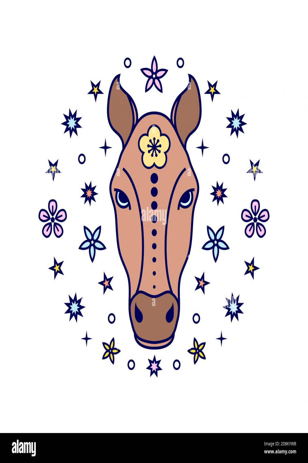 Horse Chinese zodiac sign Stock Vector Image & Art - Alamy