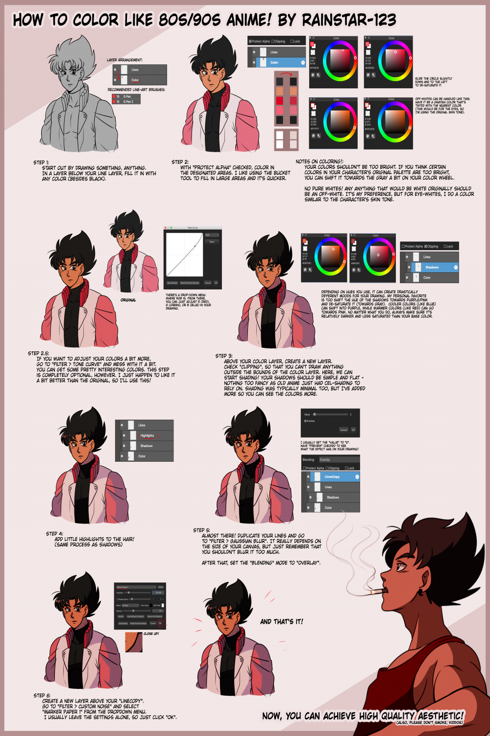 How to Color Like s/s Anime Rainstar- - Illustrations ART