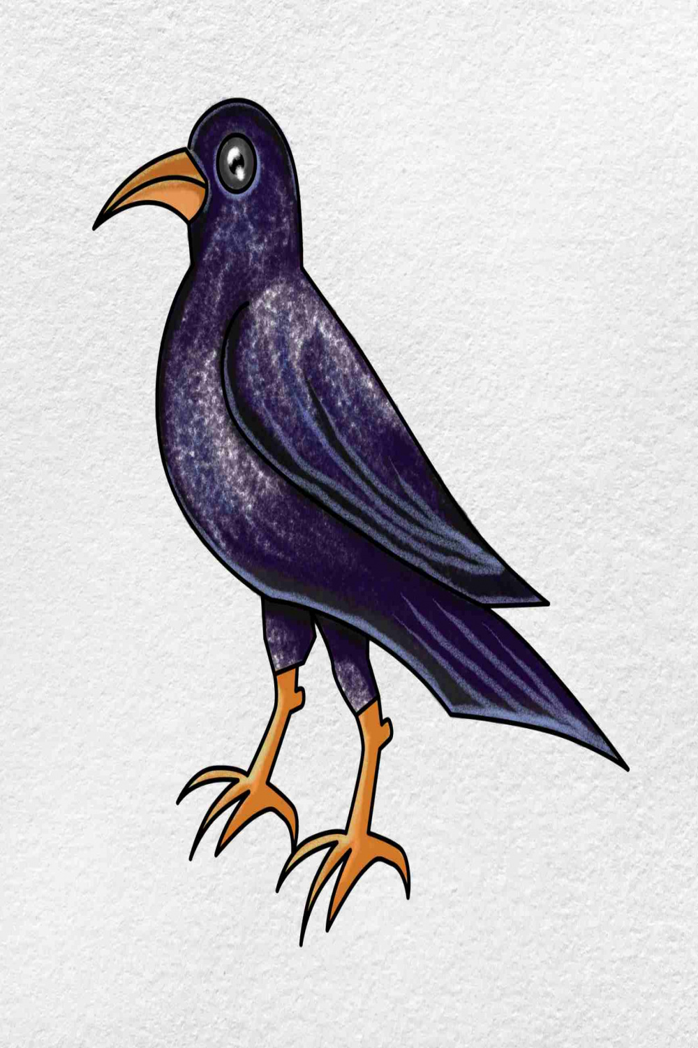 How to Draw a Crow - HelloArtsy