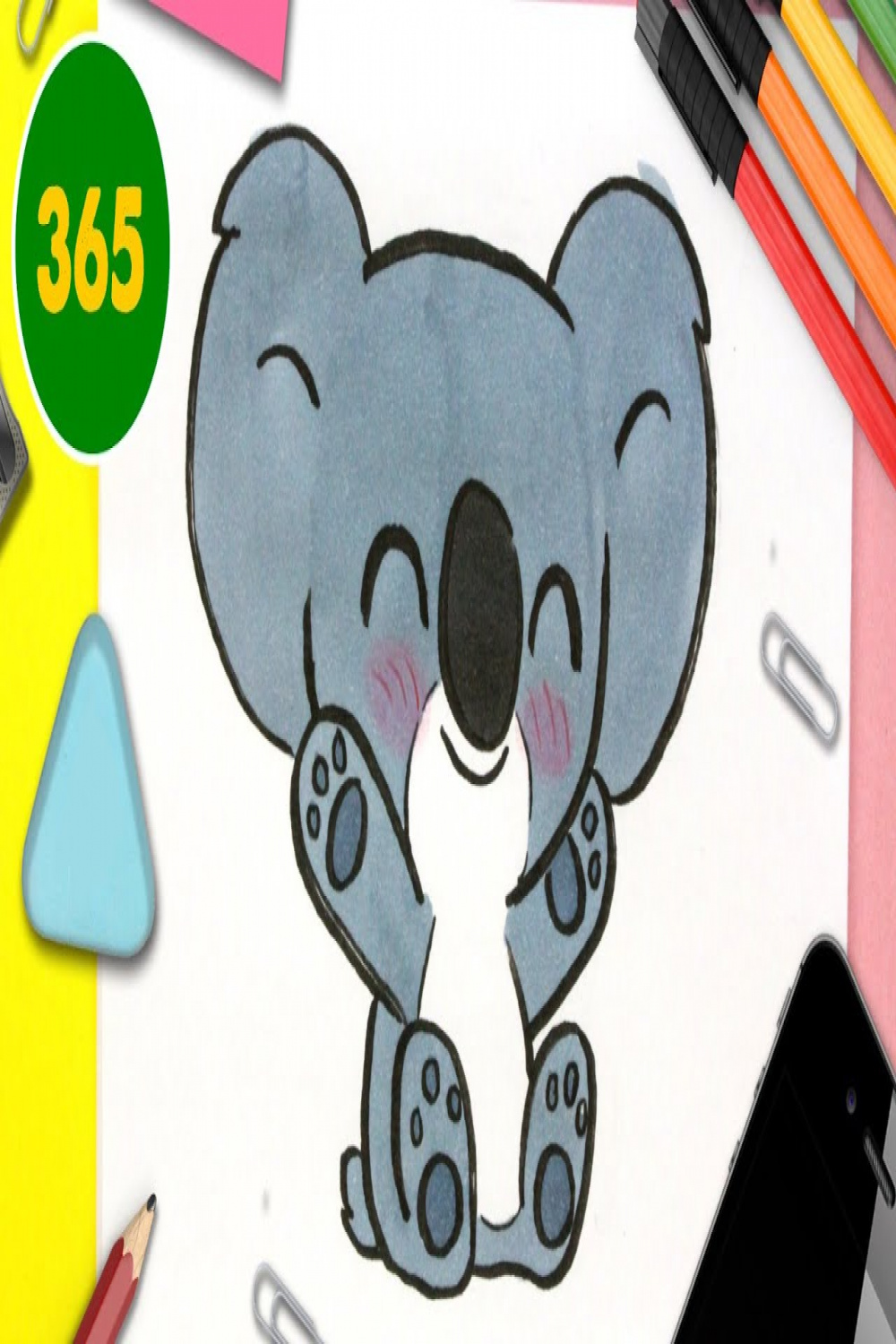 HOW TO DRAW A CUTE KOALA KAWAII