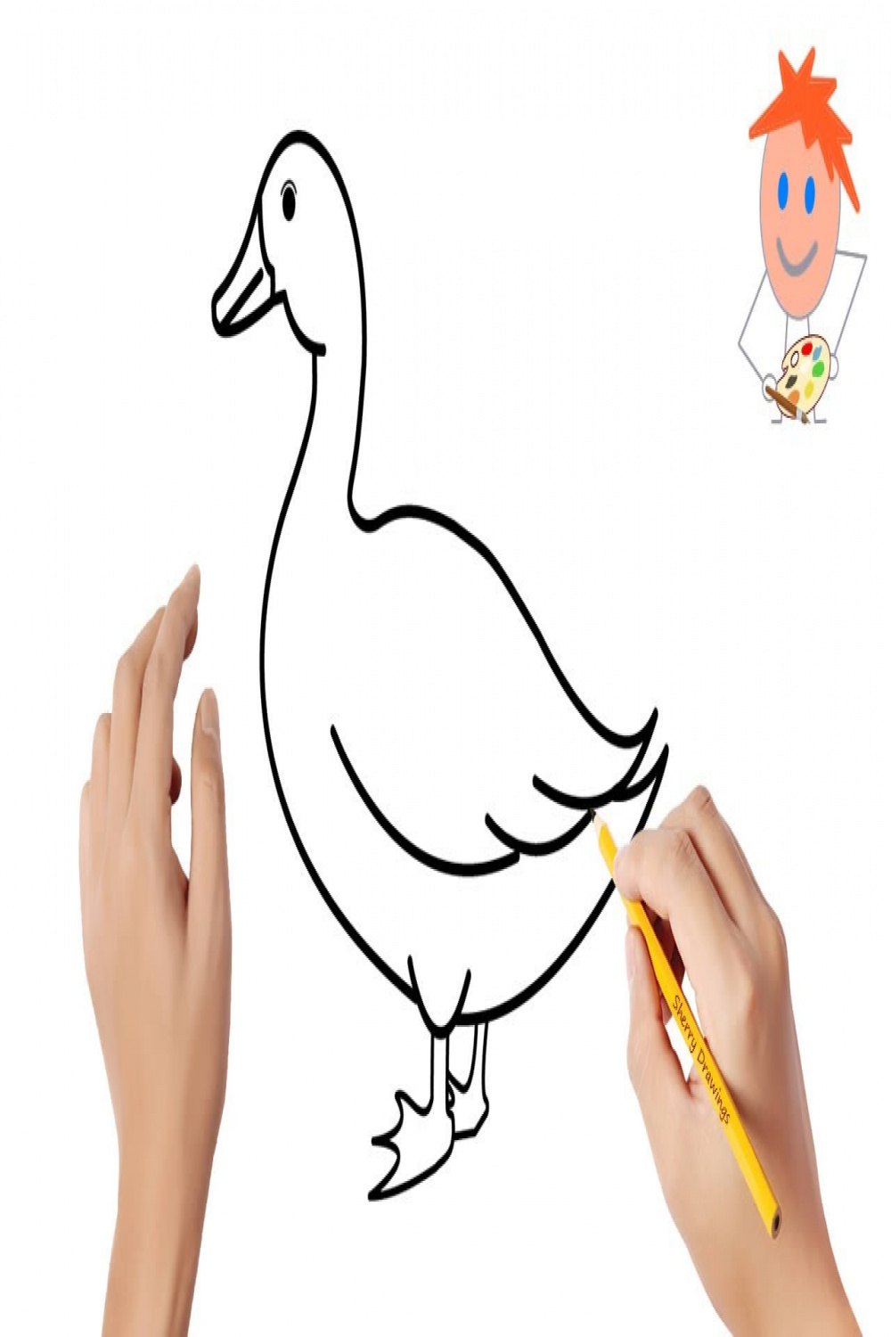 How to draw a duck  Easy drawings