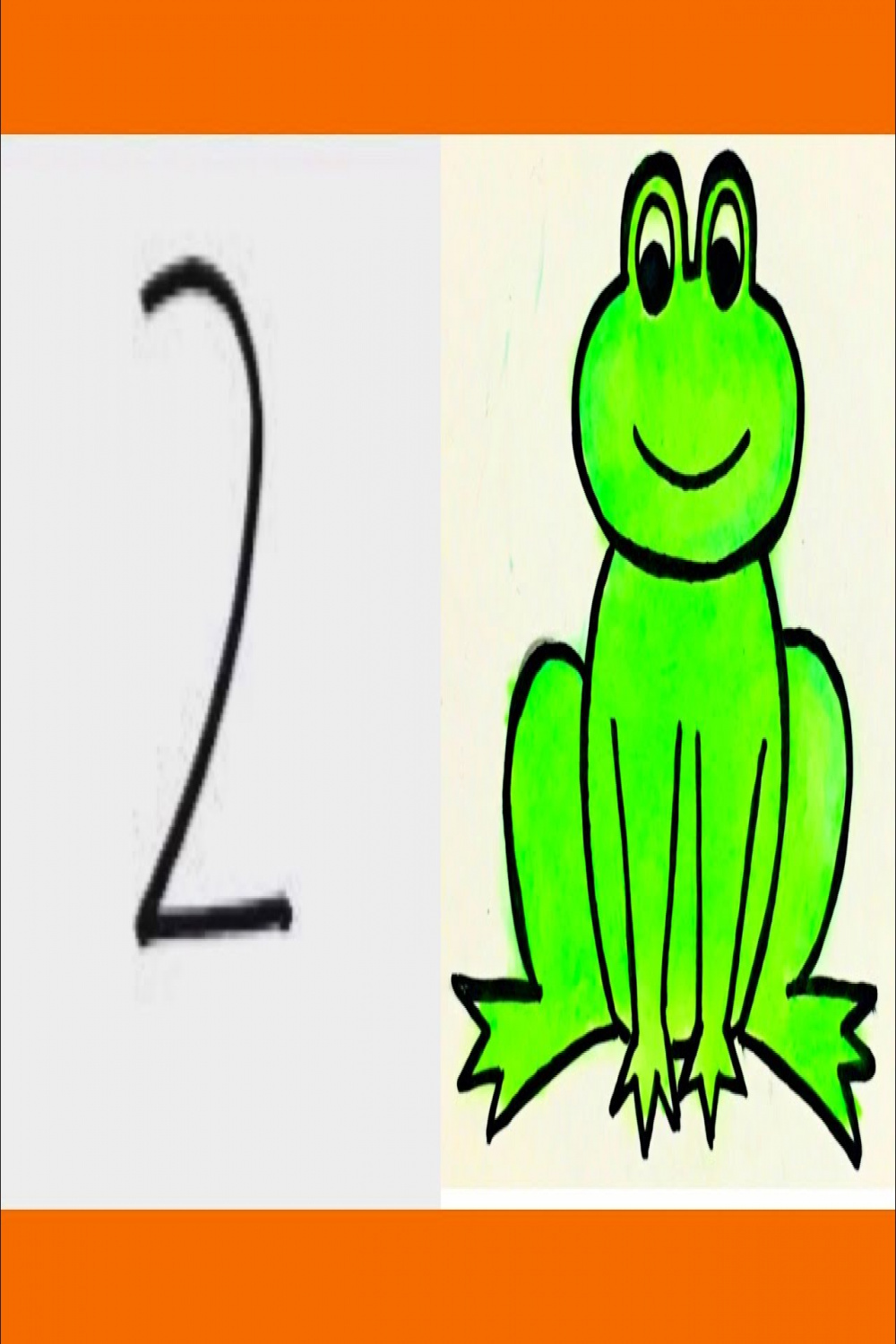 How to draw a frog step by stepfrog drawing from number easy frog  drawing#Art #drawing#easy