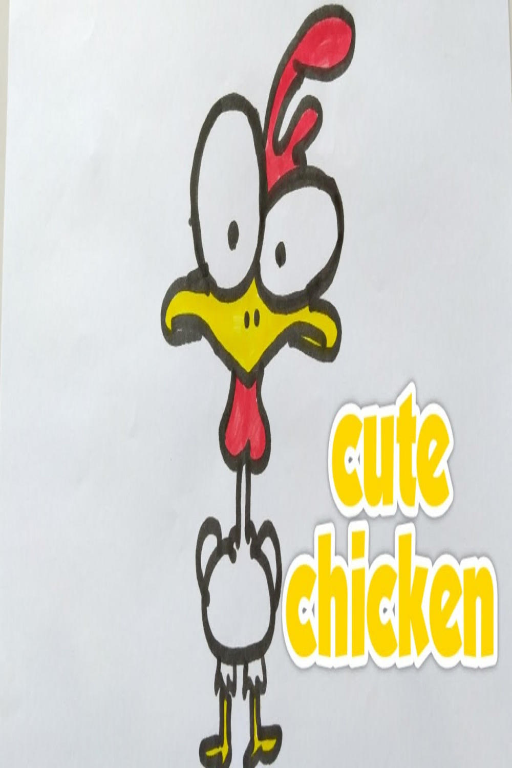 How to draw a Hen step by step  funny chicken Drawing