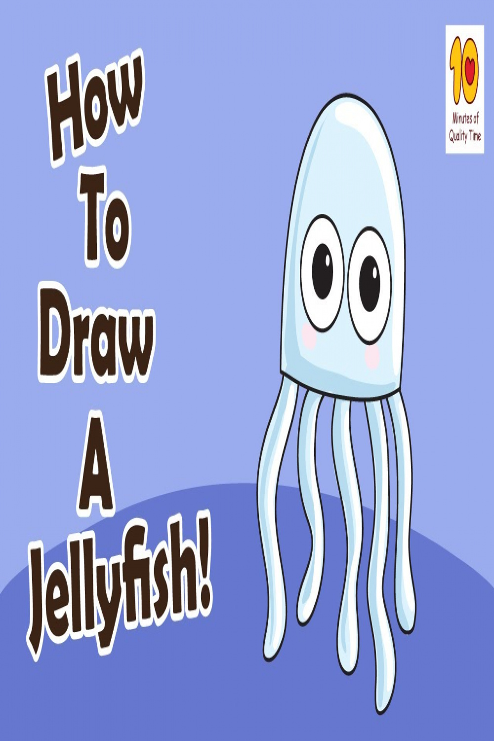 How to Draw a Jellyfish For Kids Step by Step