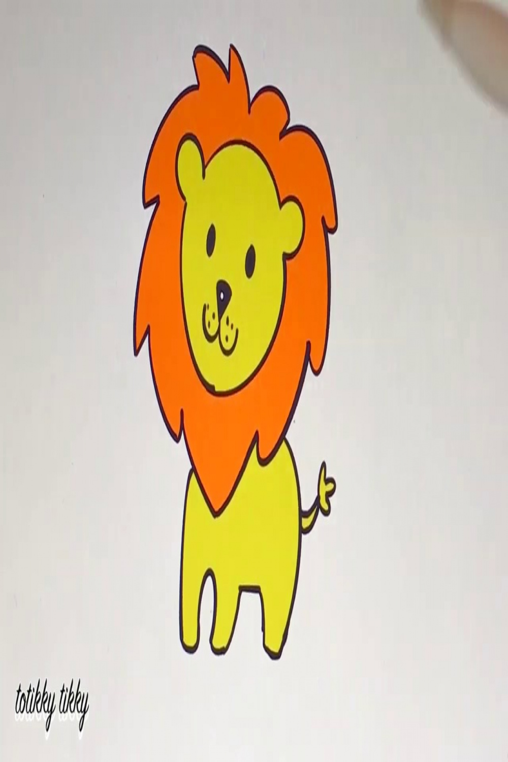 How to Draw a Lion for Kids : สอนวาดสิงโต