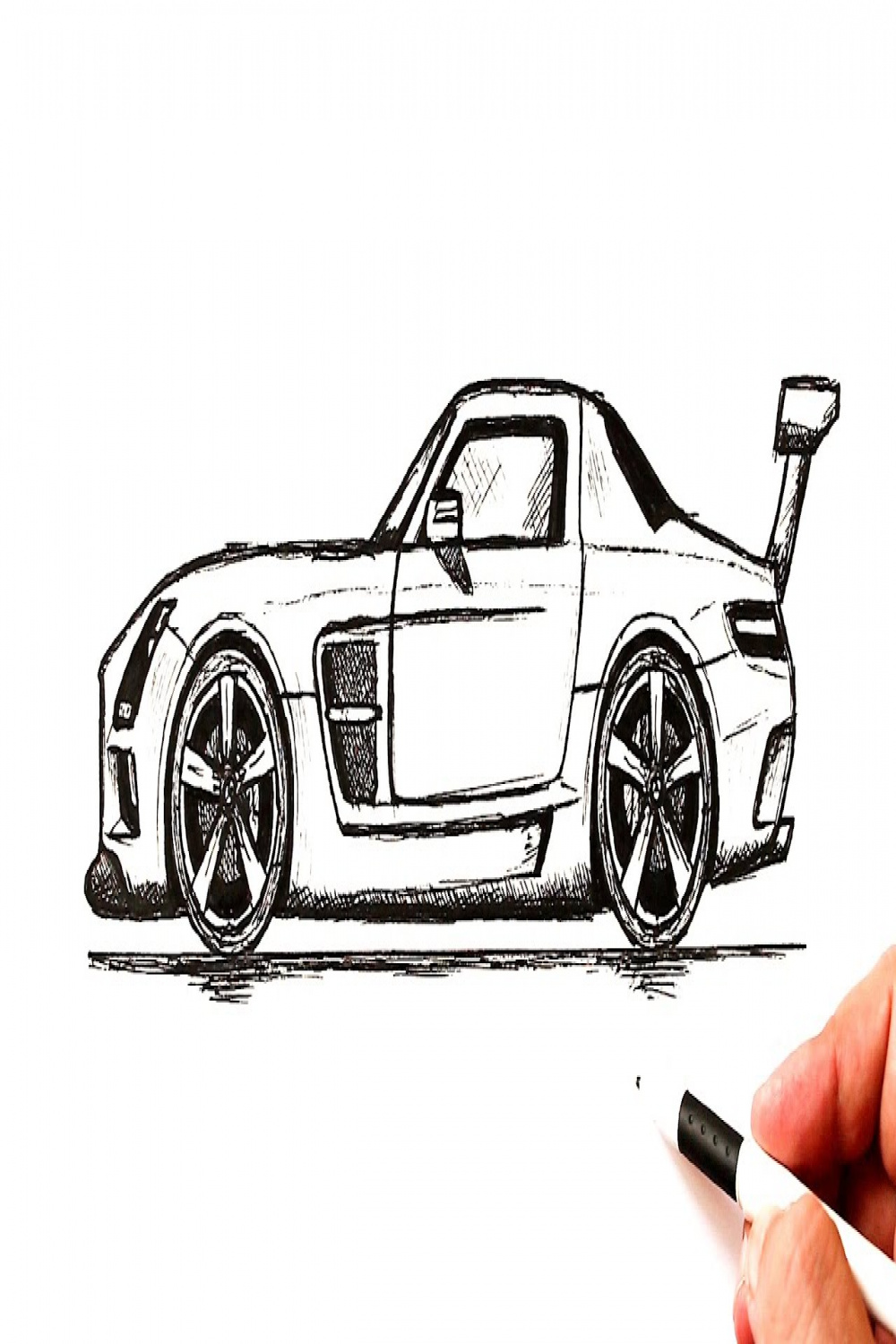 How to draw a Mercedes Benz  Car drawing