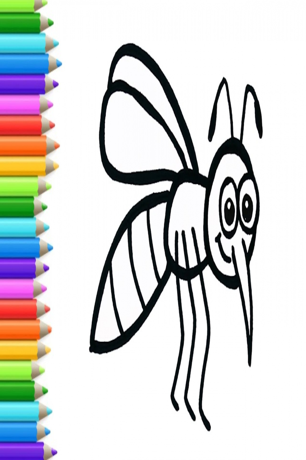 How to draw a mosquito