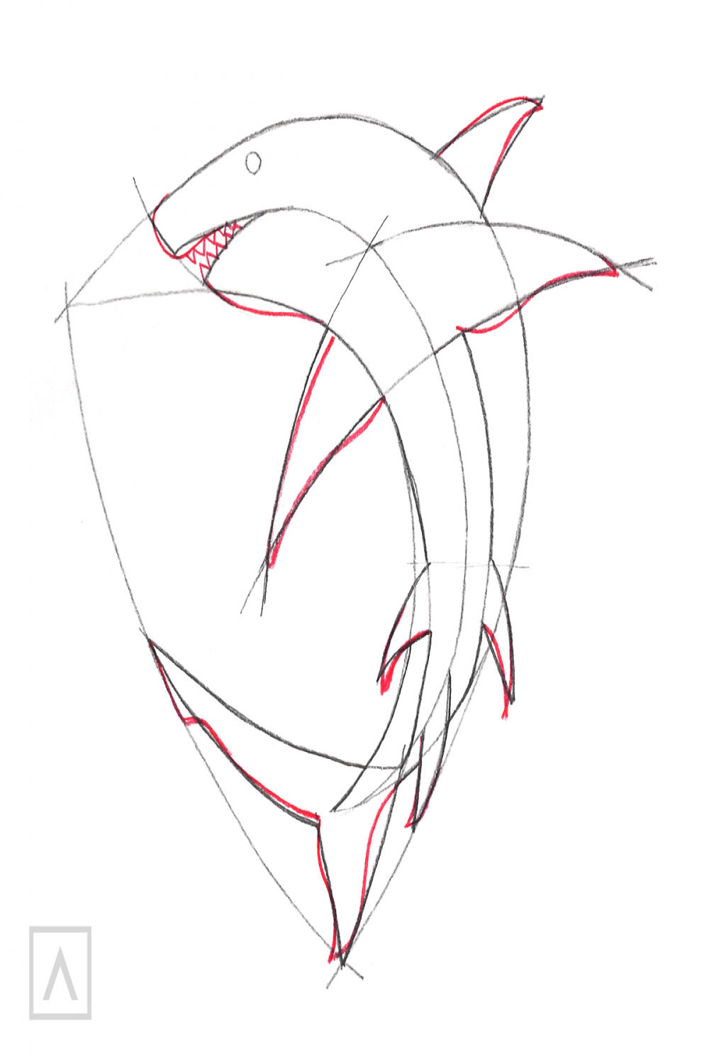 How to Draw a Shark in  Steps – Arteza