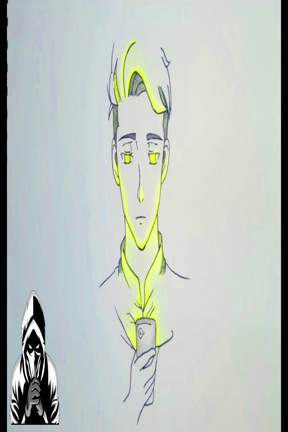 How to draw anime character easy with neon color