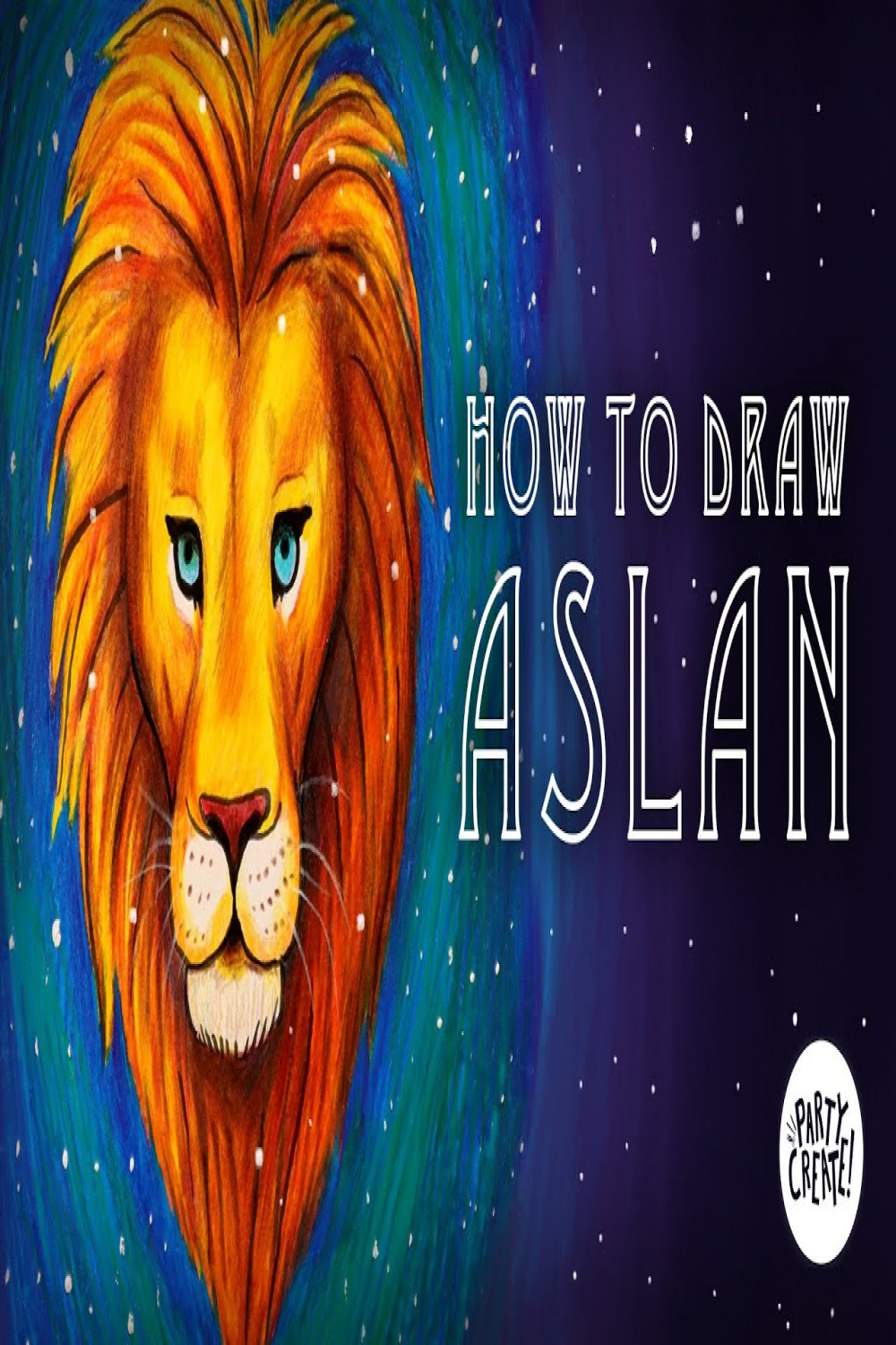 How To Draw Aslan  Drawing A Lion for Kids  Christmas Lion
