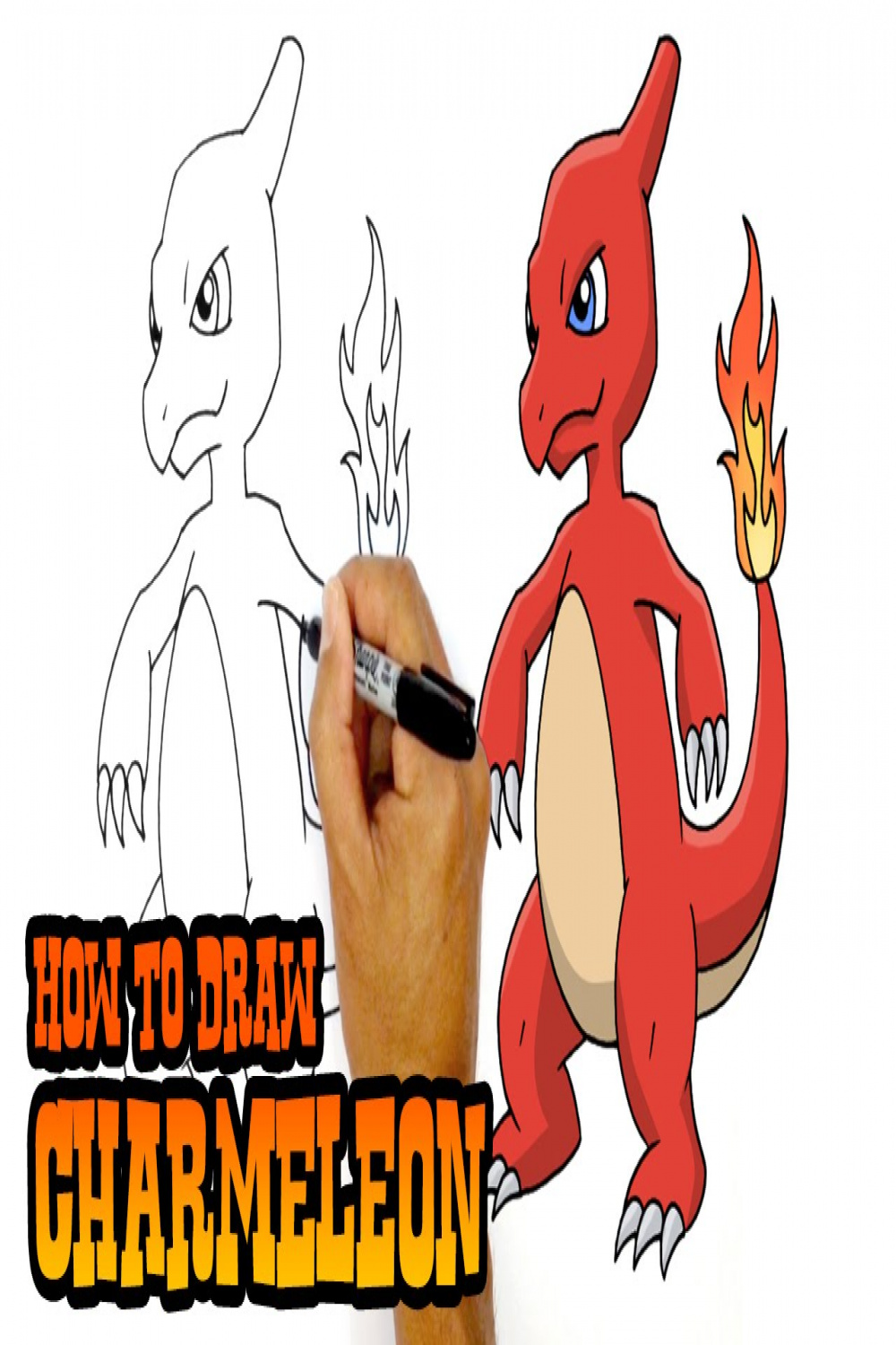How to Draw Charmeleon  Pokemon