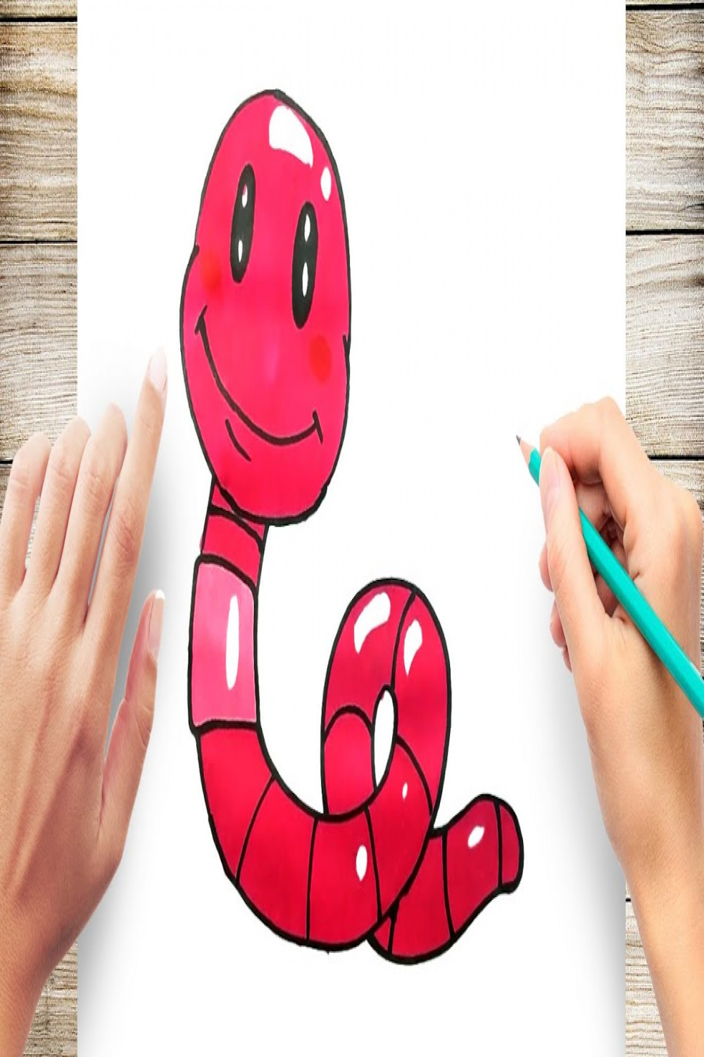 How to Draw Cute Worm Easy