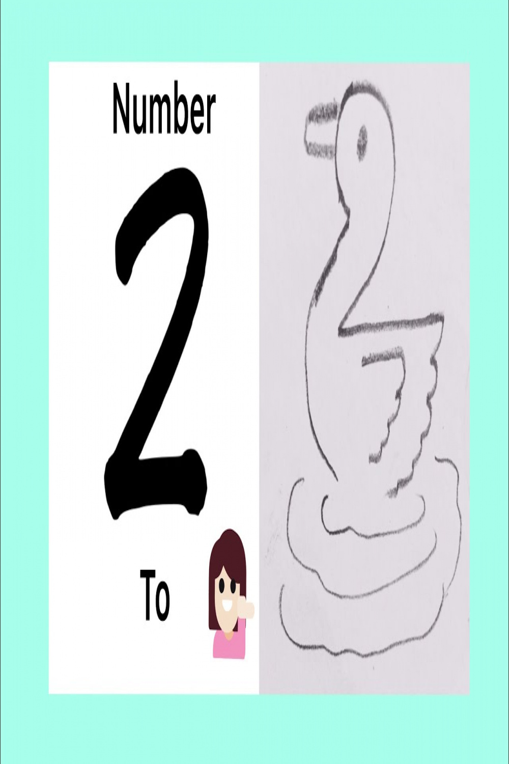 How to draw duck using number /easy Duck drawing for kids/drawing