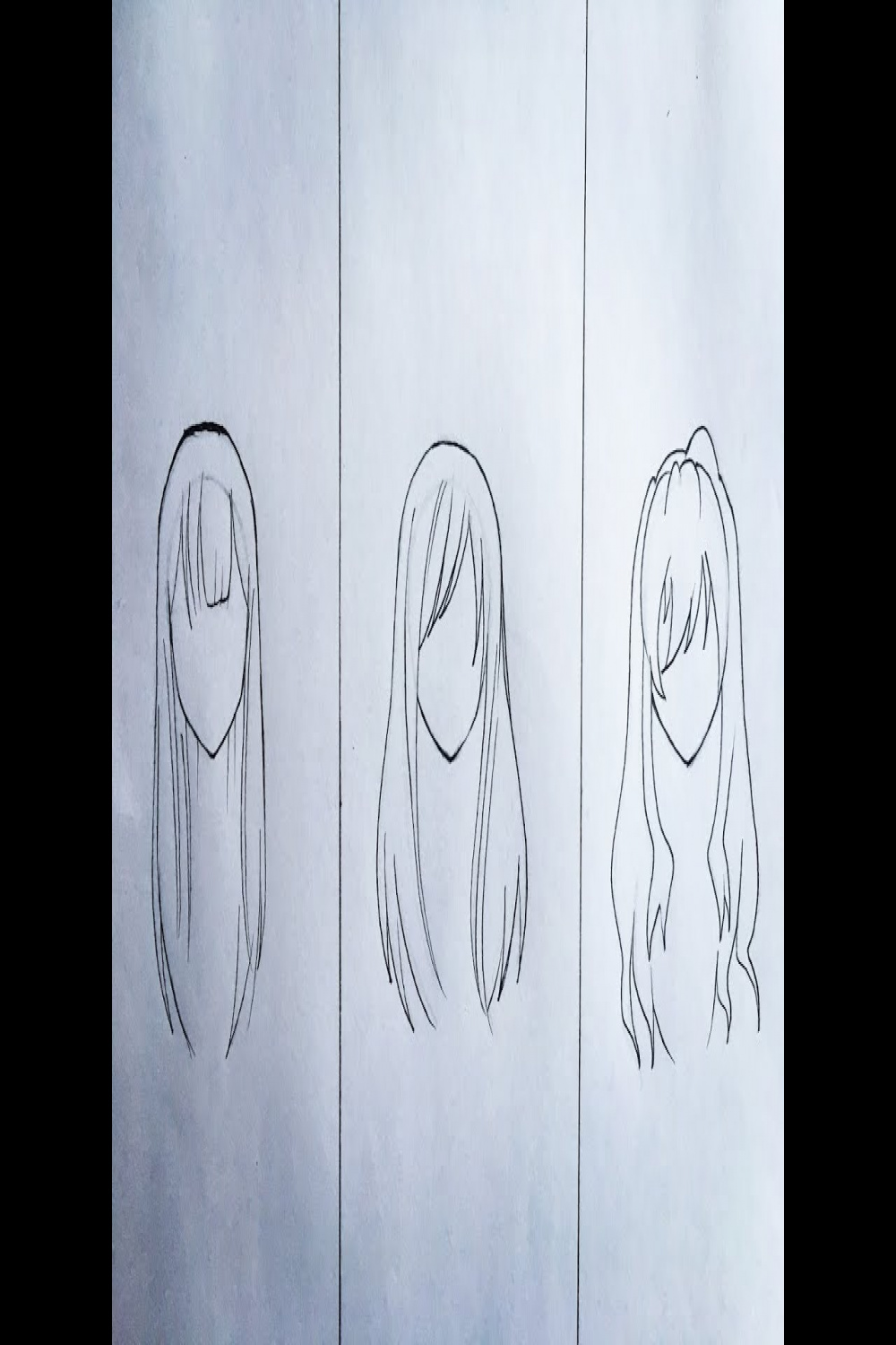 How to draw female anime hair [slow tutorial] part