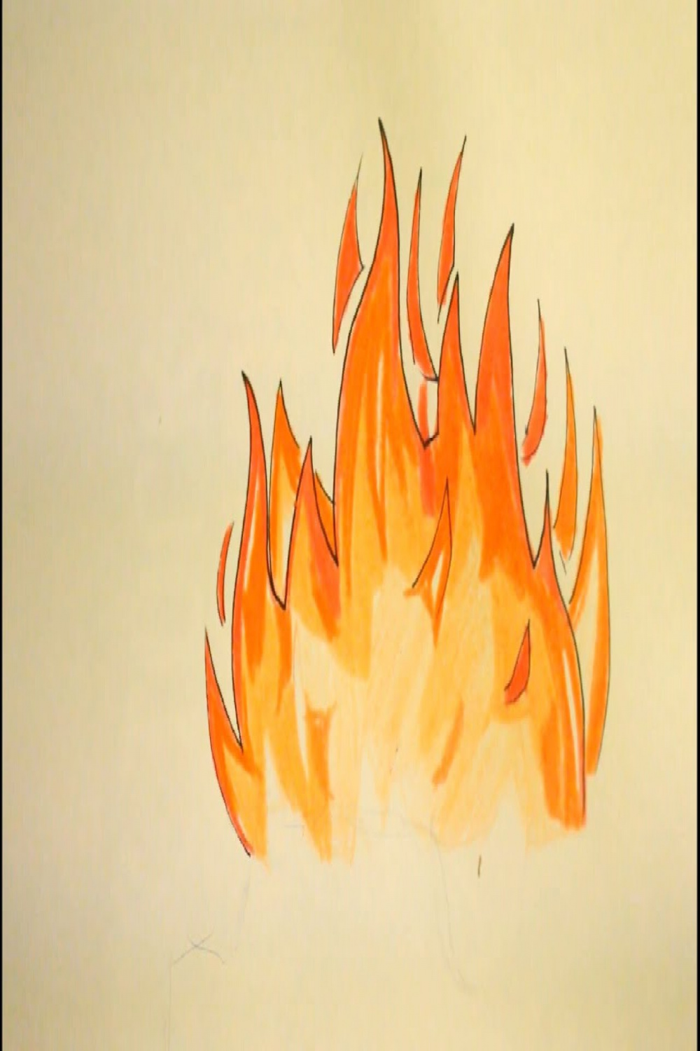 How To Draw FlamesFireEasyStep By StepFor BeginnersOn A CarWith Pencil