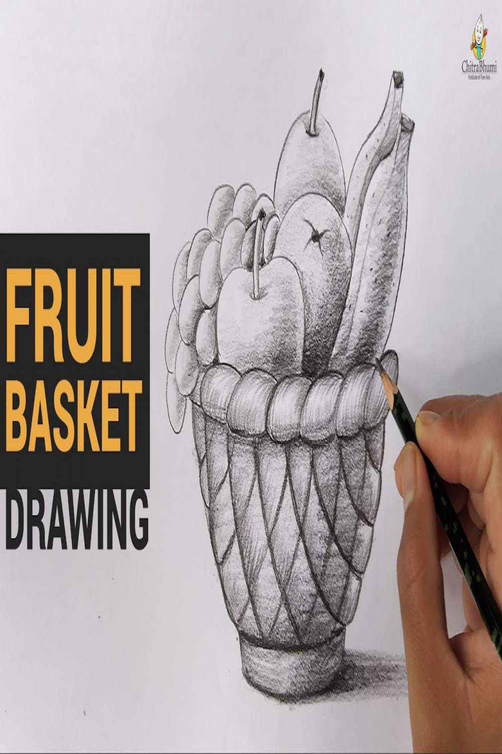 How To Draw Fruit Basket Easy with Pencil Shading  Drawing Tutorials