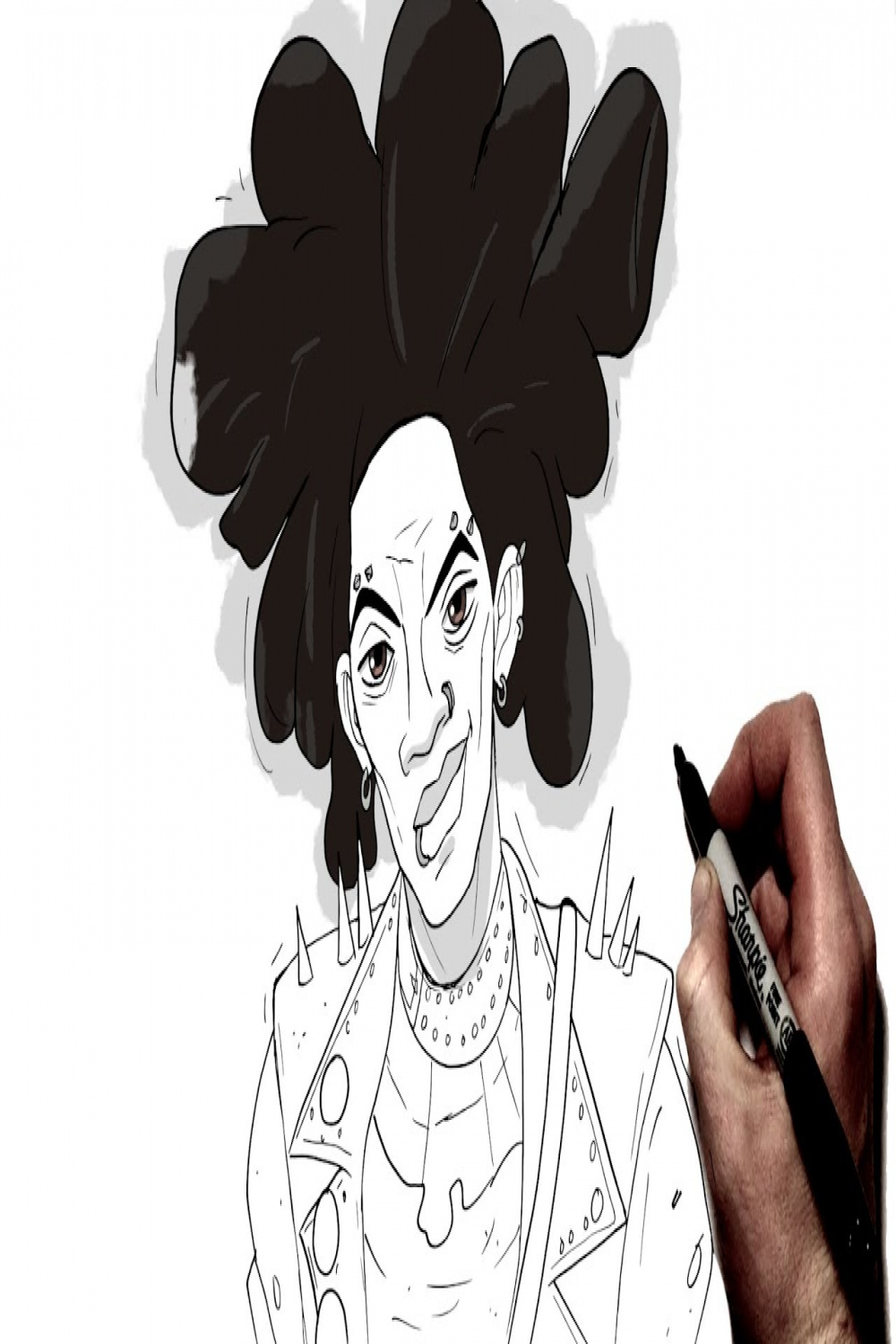 How To Draw Hobie Brown  Step By Step  Across The Spiderverse