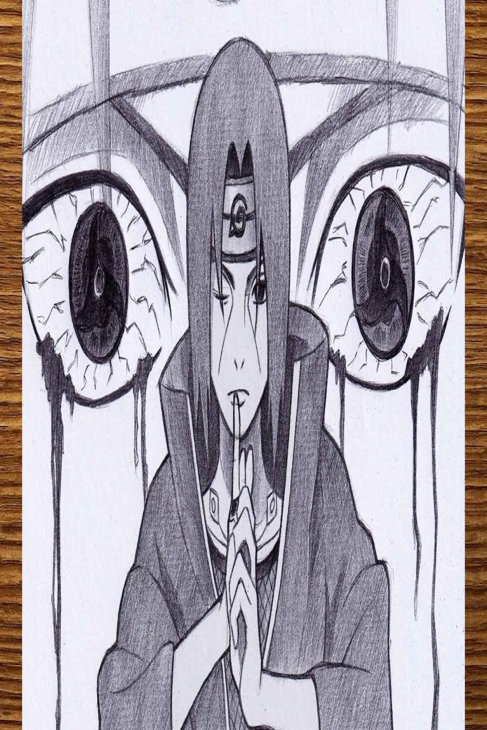How to draw Itachi Uchiha from Naruto  Itachi Uchiha drawing step by step   Tutorial