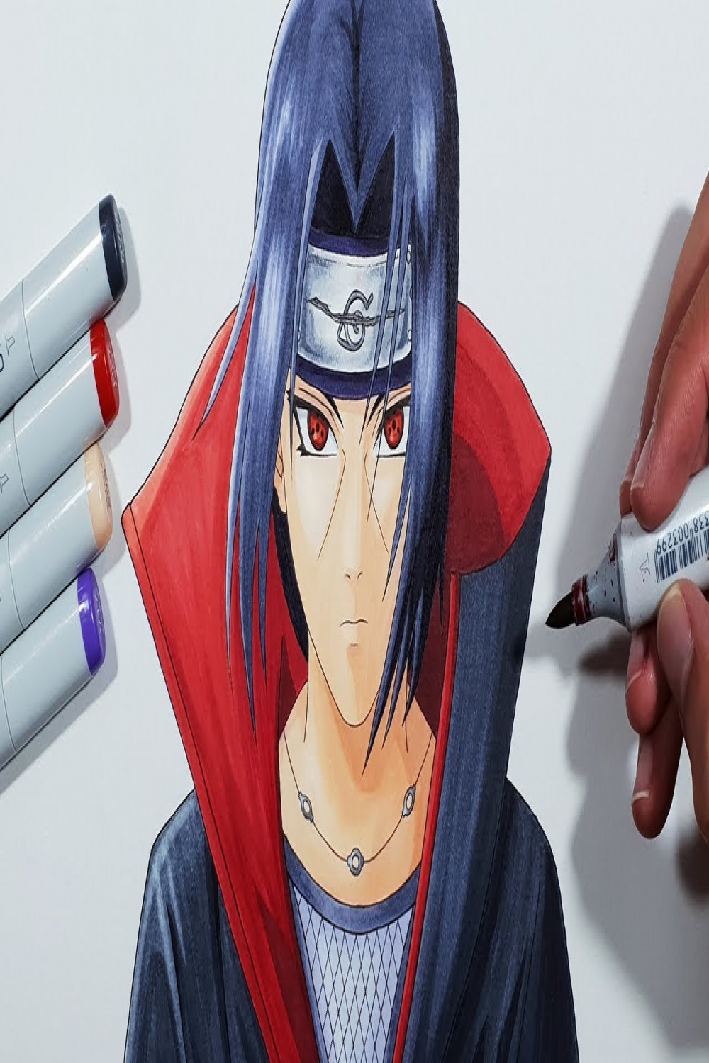 How To Draw Itachi Uchiha - Step By Step Tutorial!