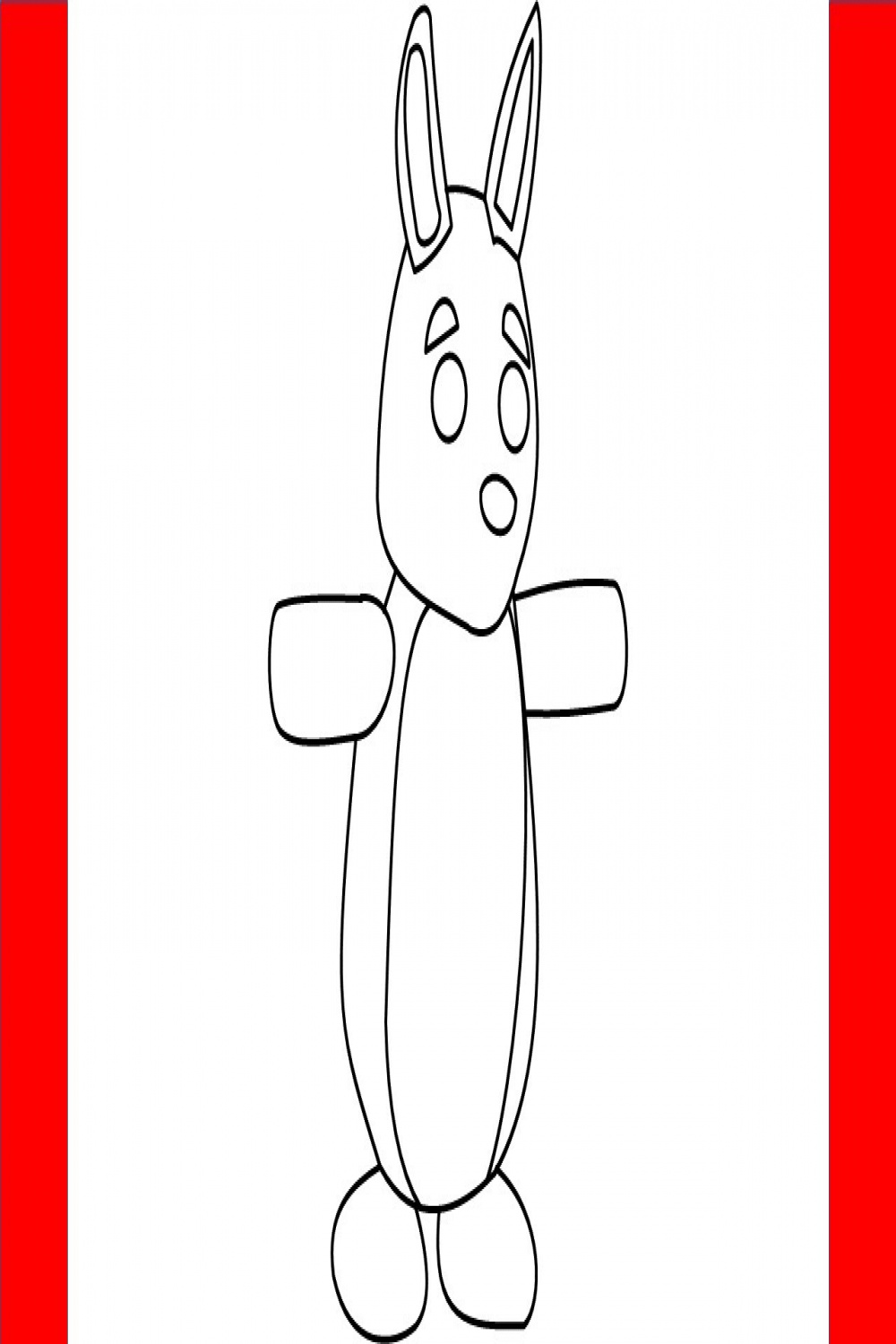 How To Draw Kangaroo From Roblox Adopt Me - Step By Step Drawing