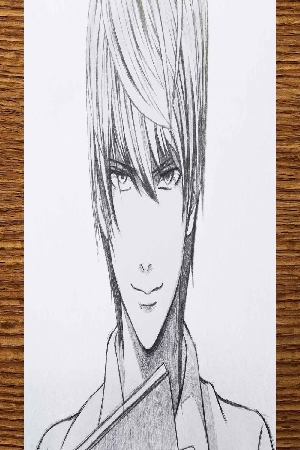 How to draw Light Yagami from Death Note  Light drawing step by step   Tutorial