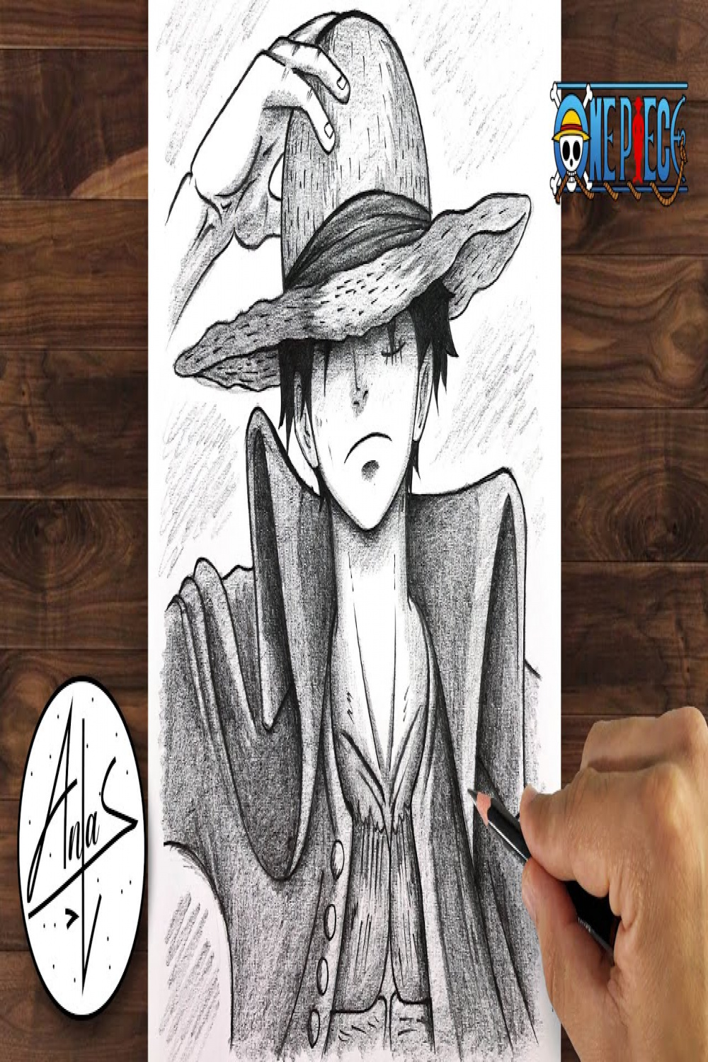 How to Draw LUFFY  One Piece Drawing Tutorial