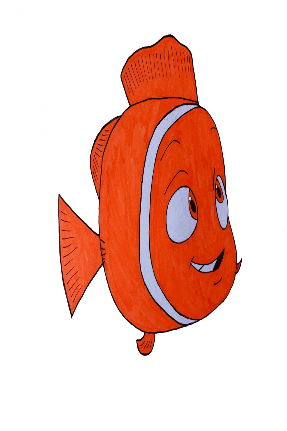 How To Draw Nemo Easy Step By Step  How to draw nemo, Cute