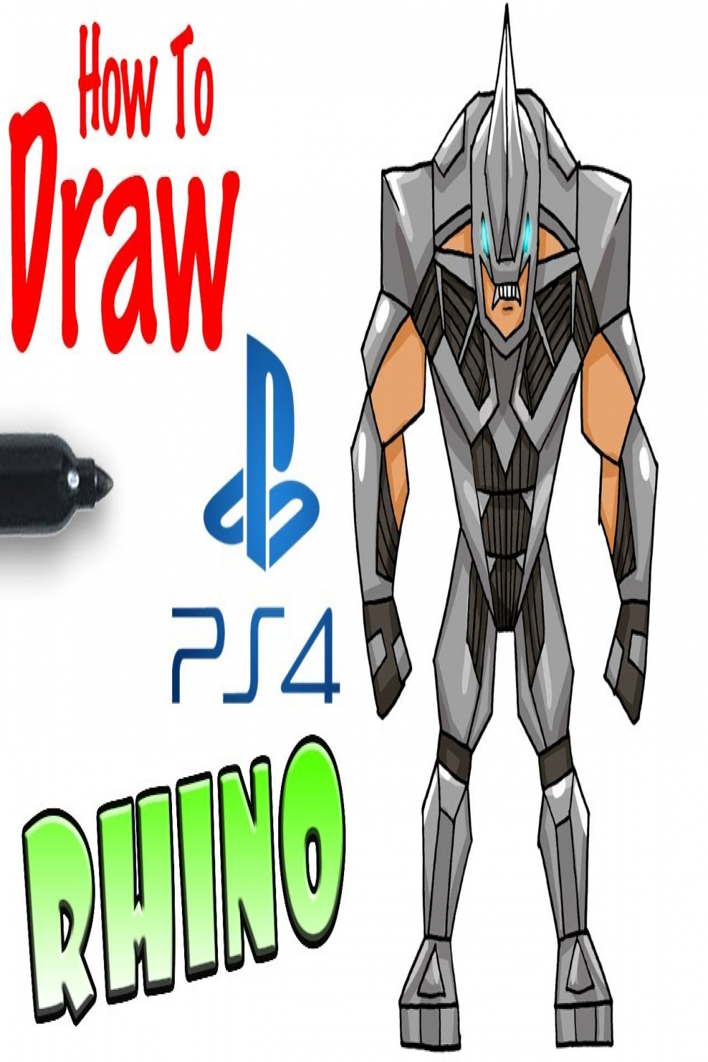 How to Draw Rhino  Spider-Man