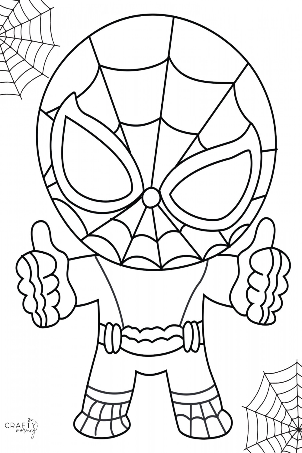 How to Draw Spiderman for Kids - Crafty Morning