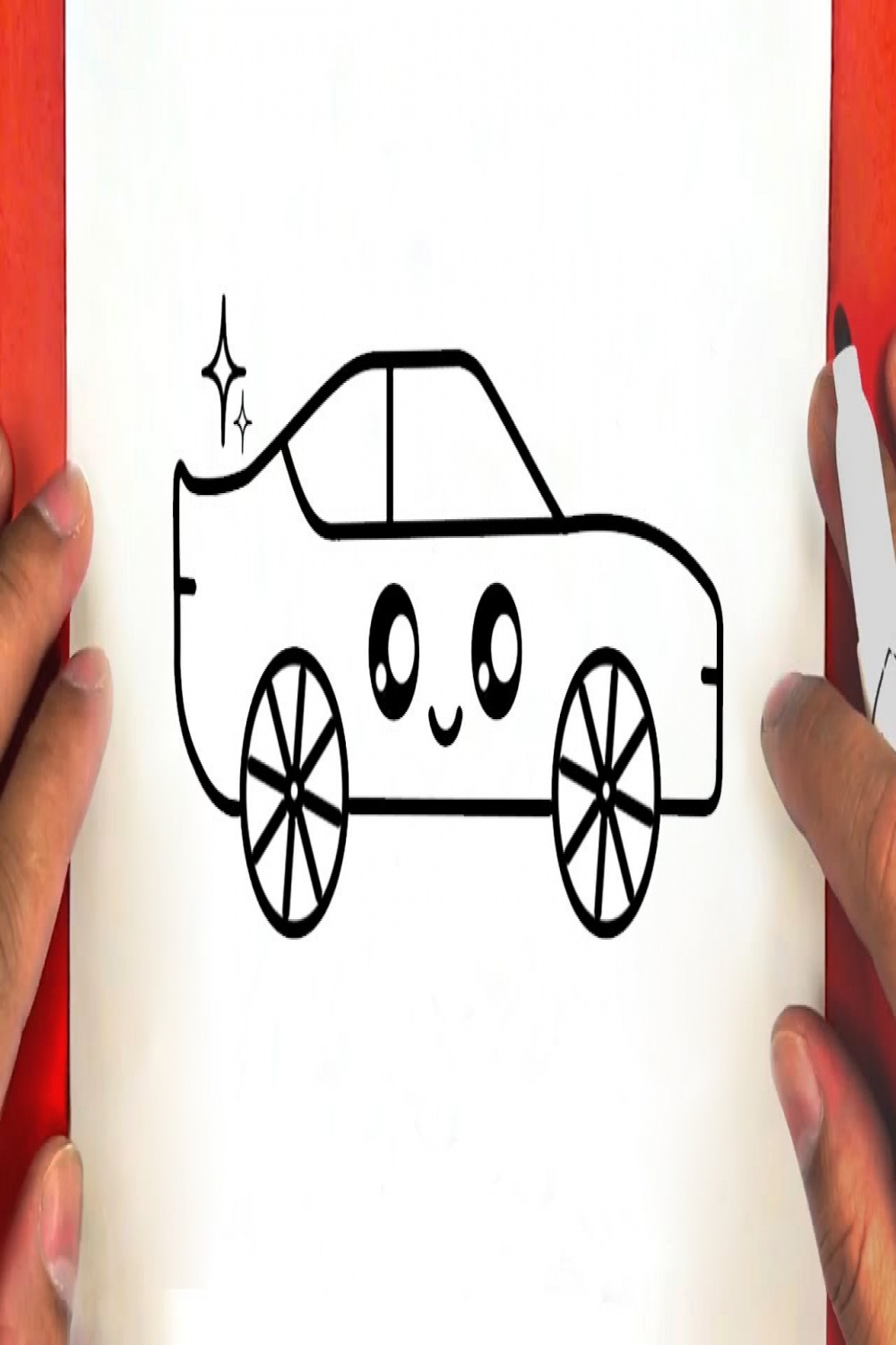 How to drawing a cute car