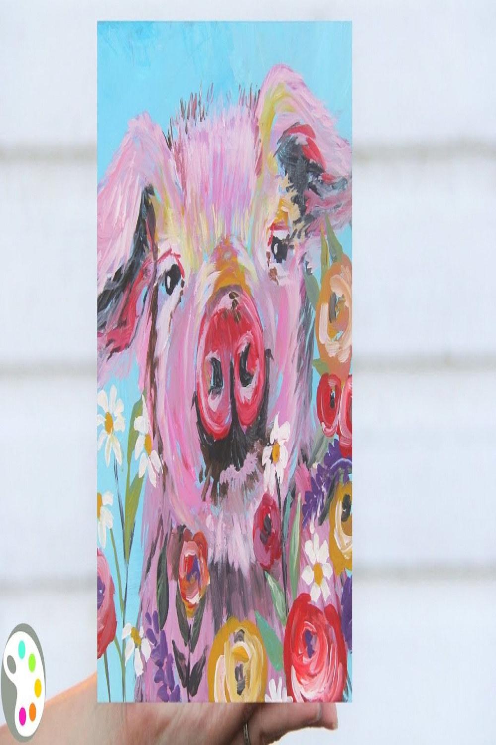 How to Paint a Pig  Step by Step Acrylic Painting Tutorial