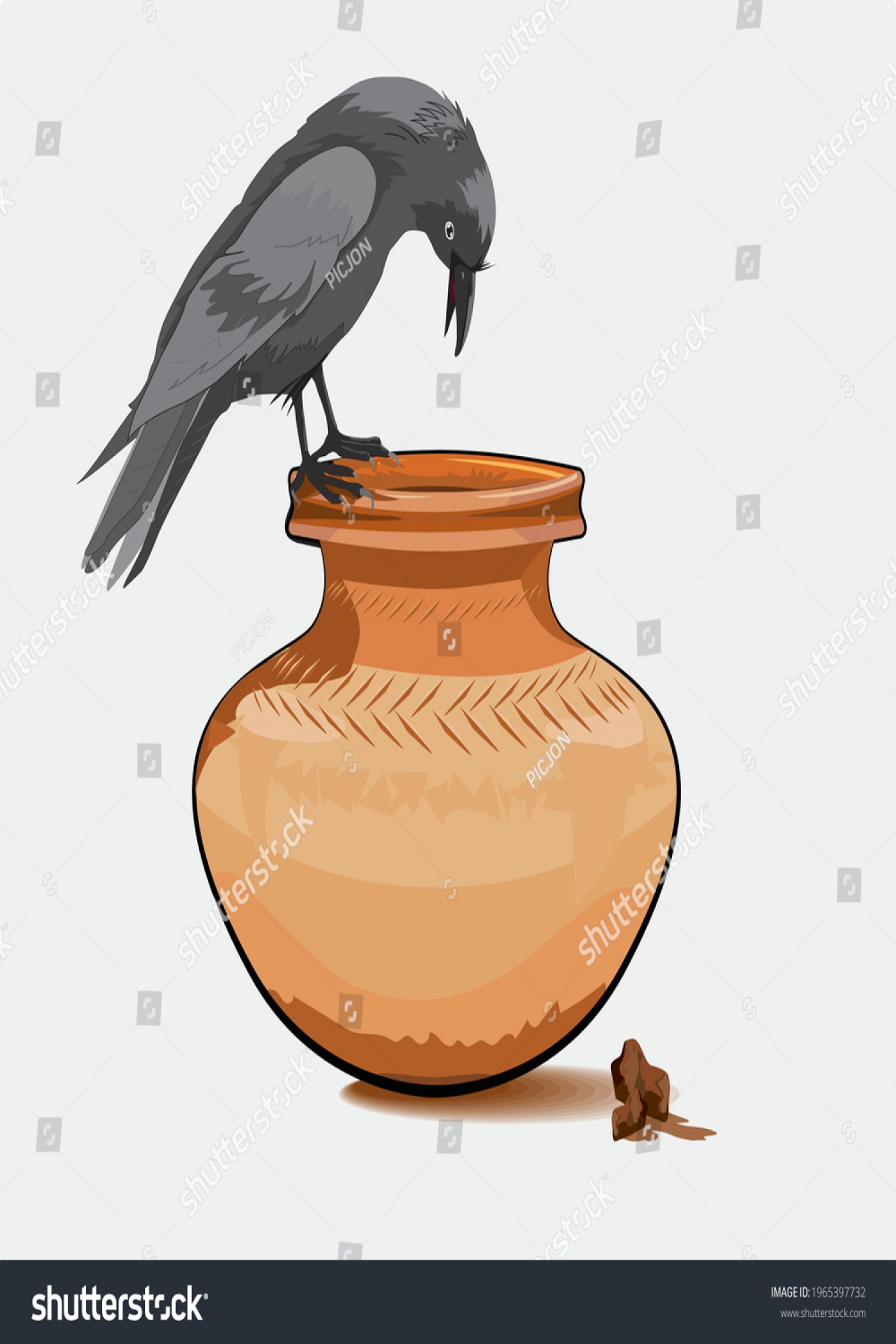 + Hundred Crow On Water Pot Royalty-Free Images, Stock Photos