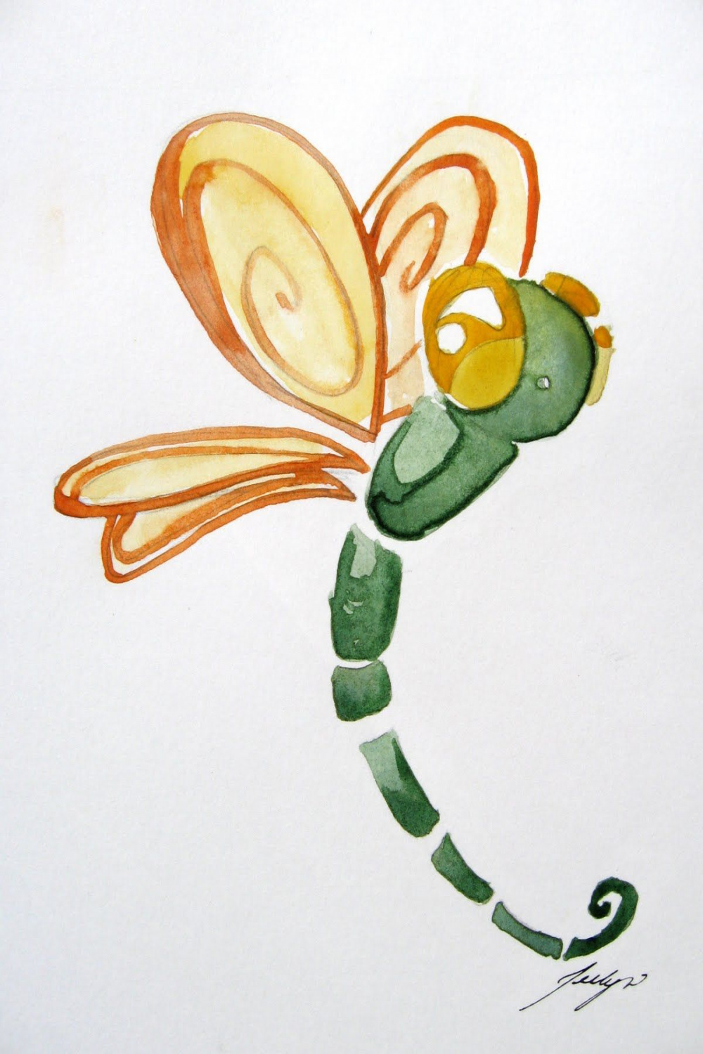 Illustrations and Doodles: April   Dragonfly drawing