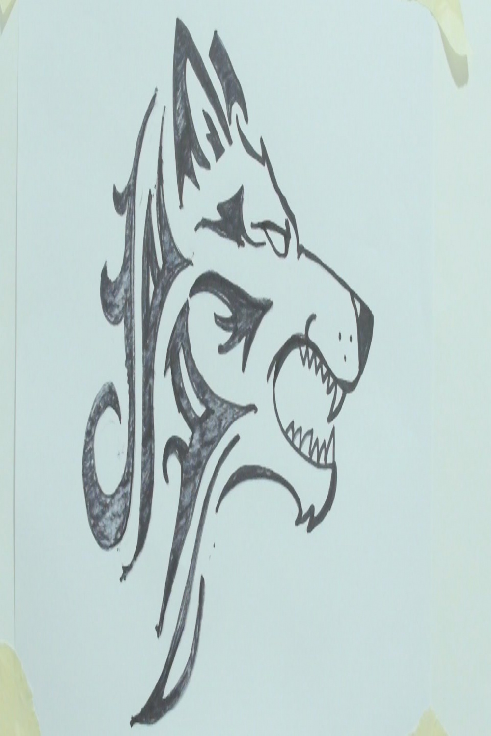 Image result for cool drawings of wolves  Cool wolf drawings, Wolf  drawing, Wolf drawing easy