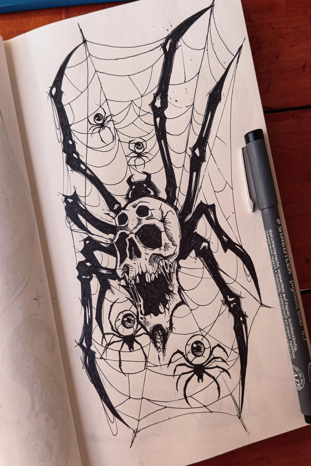 Inktober day  - Spiders : r/drawing