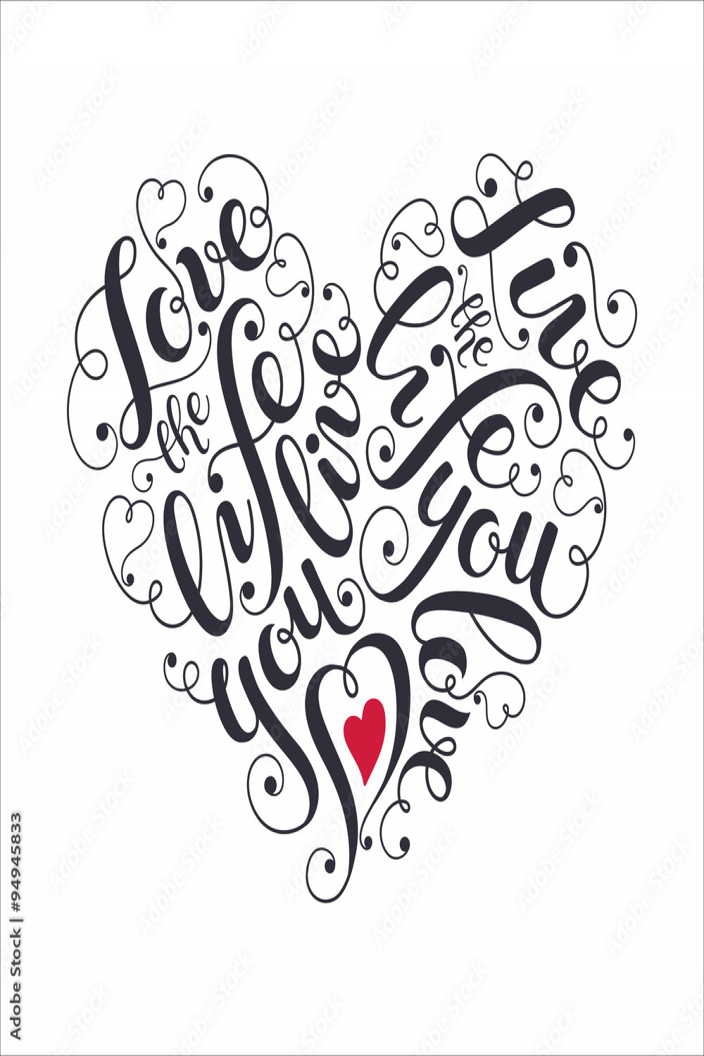 Inspiring poster concept. Motivational lettering