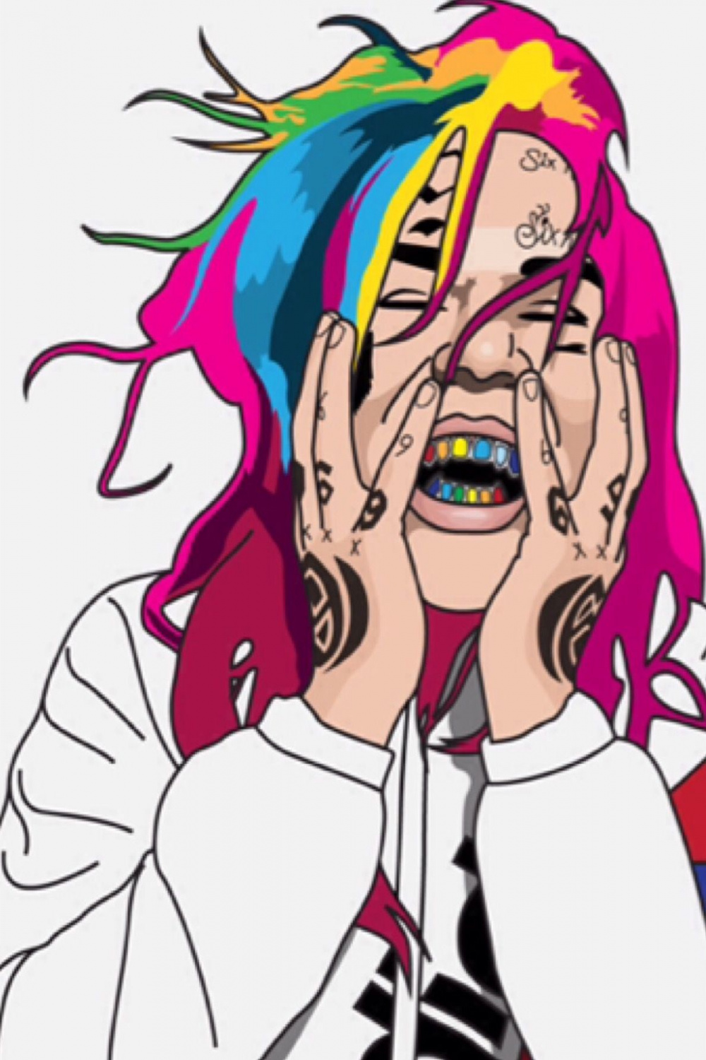 ixine art  Dope cartoon art, Rapper art, Cartoon art