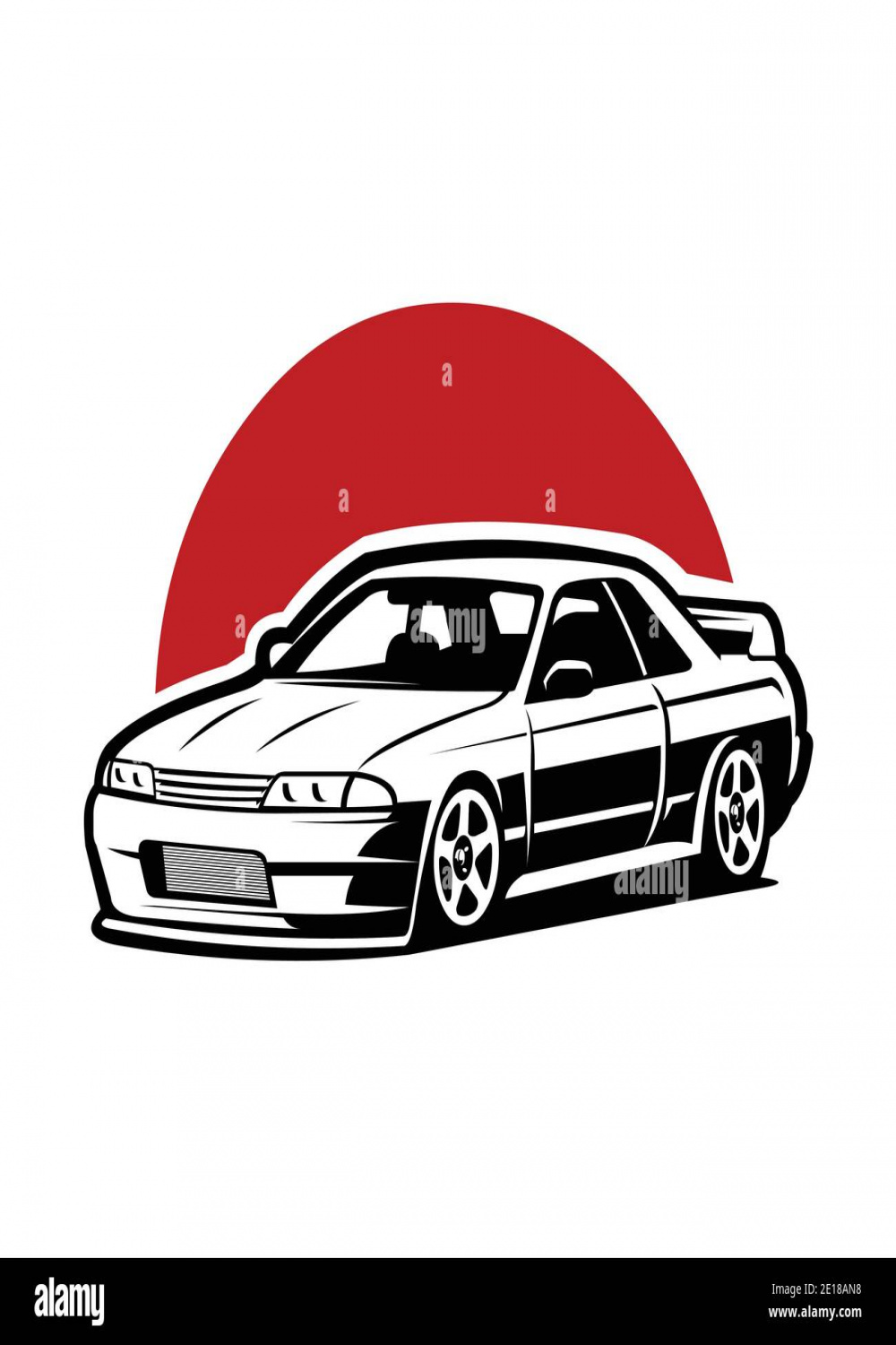 japanese sport car vector image isolated Stock Vector Image & Art