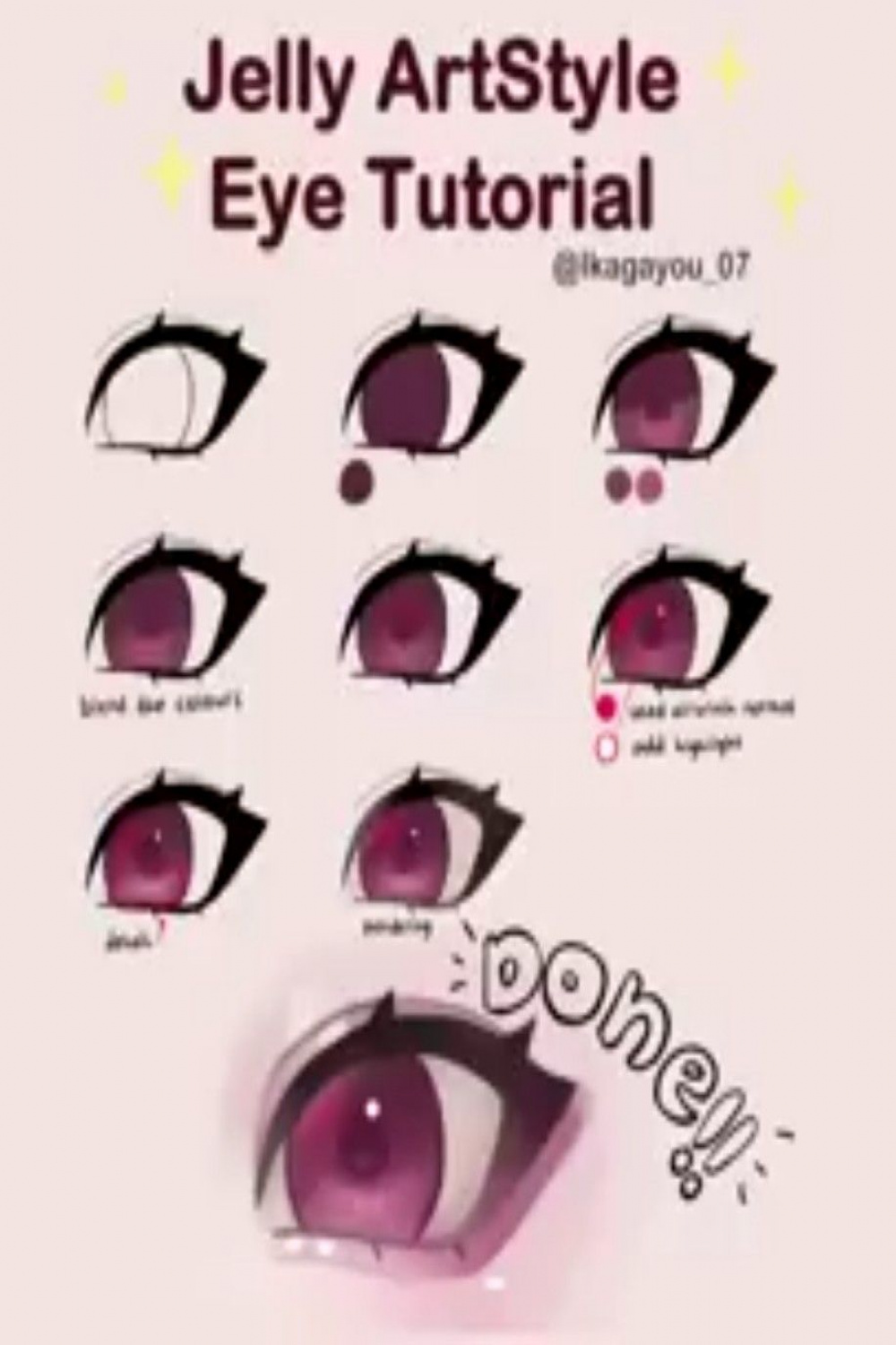 Jelly ArtStyle Eye Tutorial  Art tools drawing, Digital art