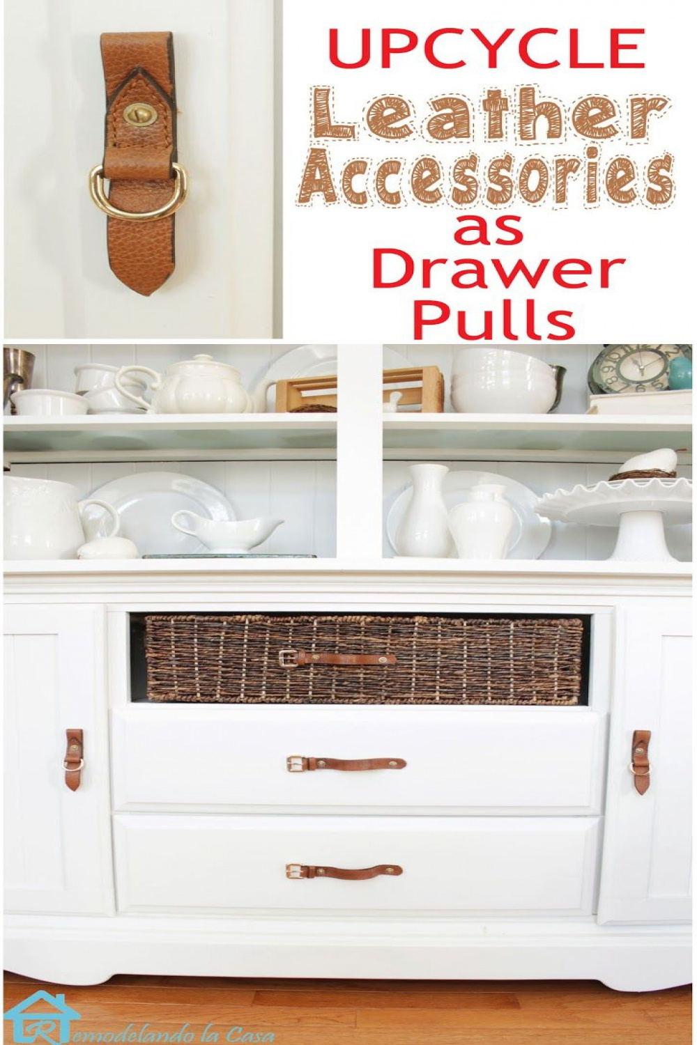 Leather Drawer/Cabinet Pulls  Diy leather drawer pulls, Diy