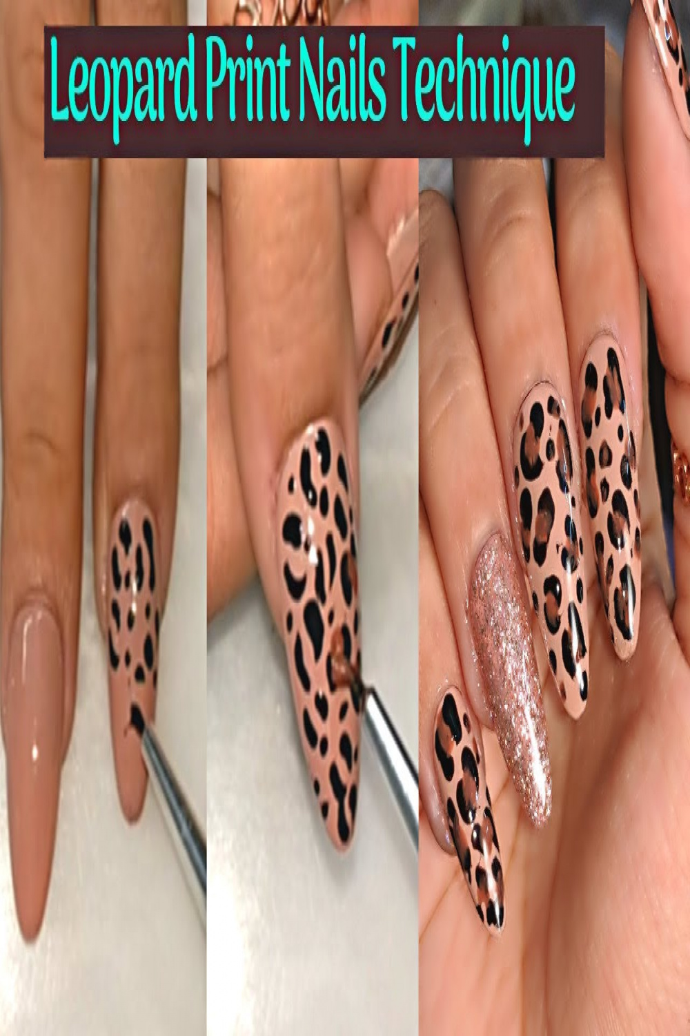 Leopard Print Nails  Leopard Nail Art Tutorial